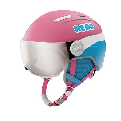 Превью Шлем горнолыжный Шлем горнолыжный HEAD Maja Visor Pink/Blue (328334)